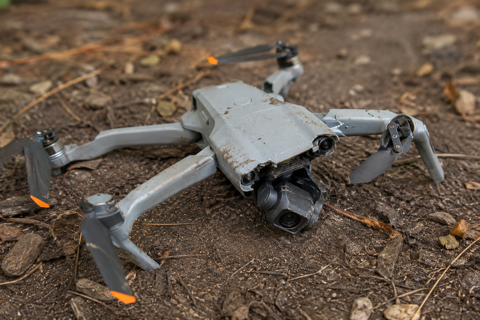 Reparo eletrônico de drones DJI após queda