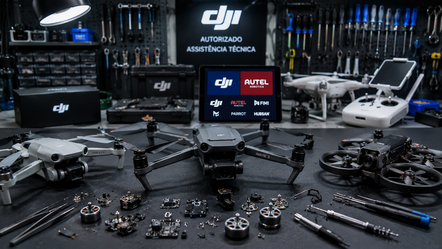 Assistência técnica para drones DJI e outras marcas