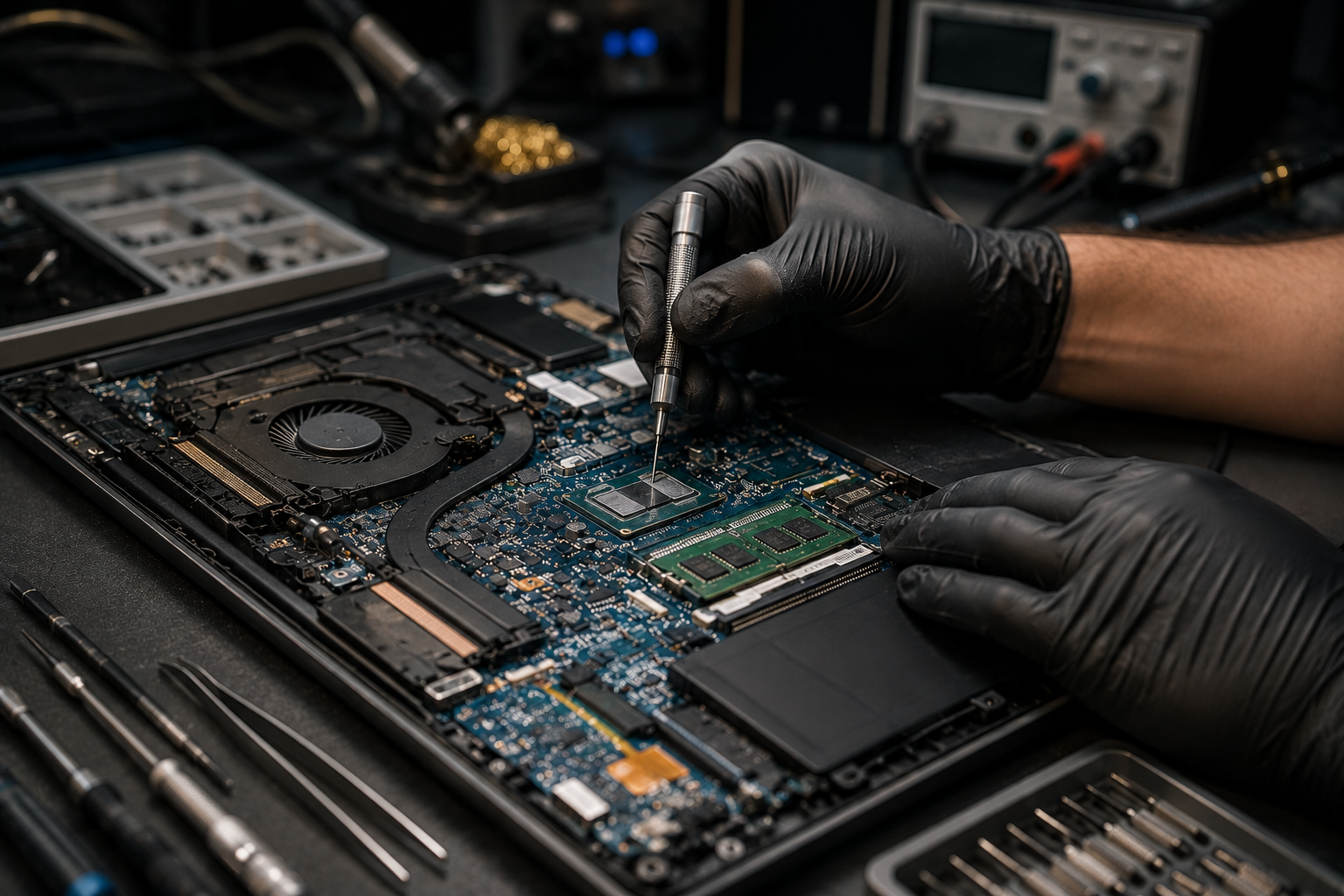 Notebook em manutenção